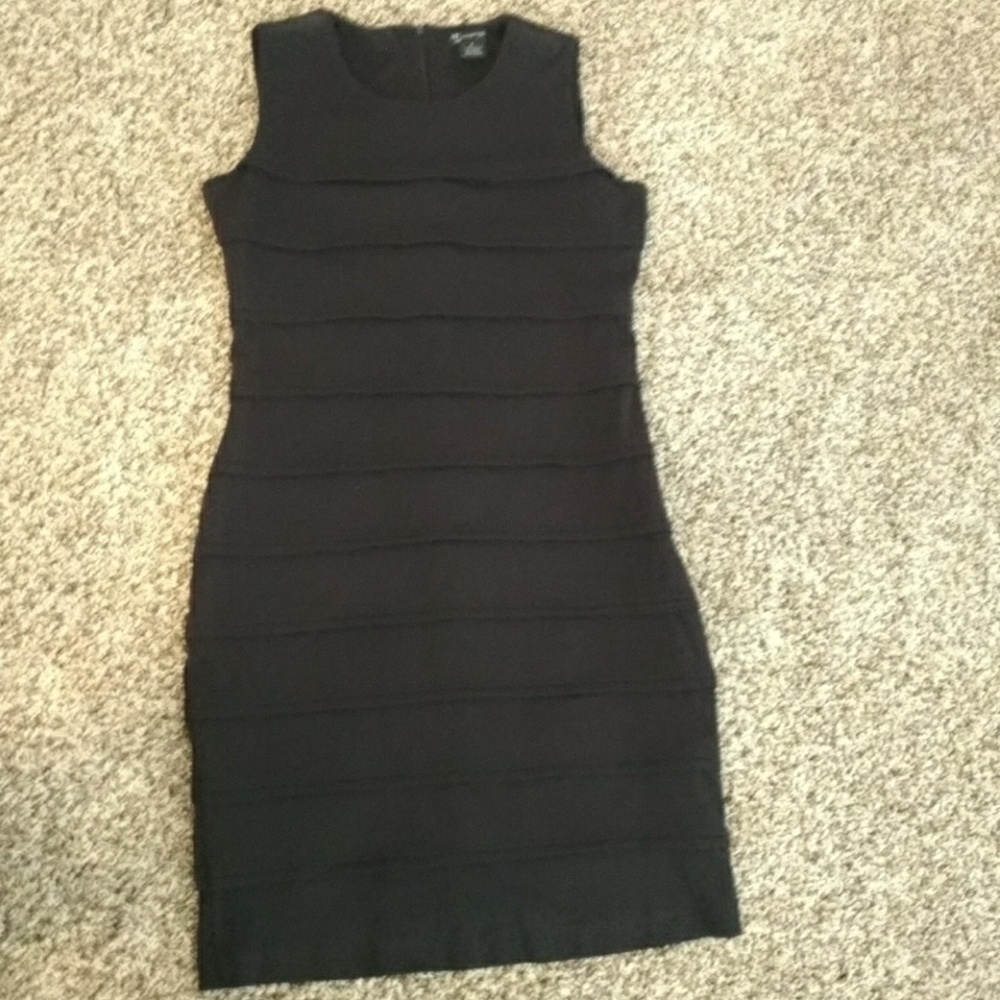 Black cotton dress